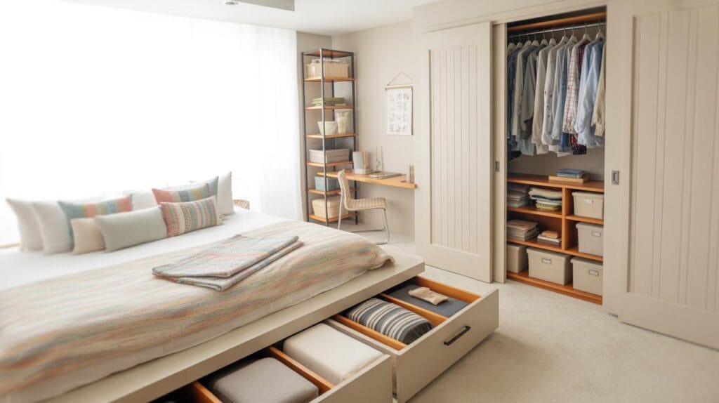 Best Storage Solutions for Small Dorm Rooms - coohom.com