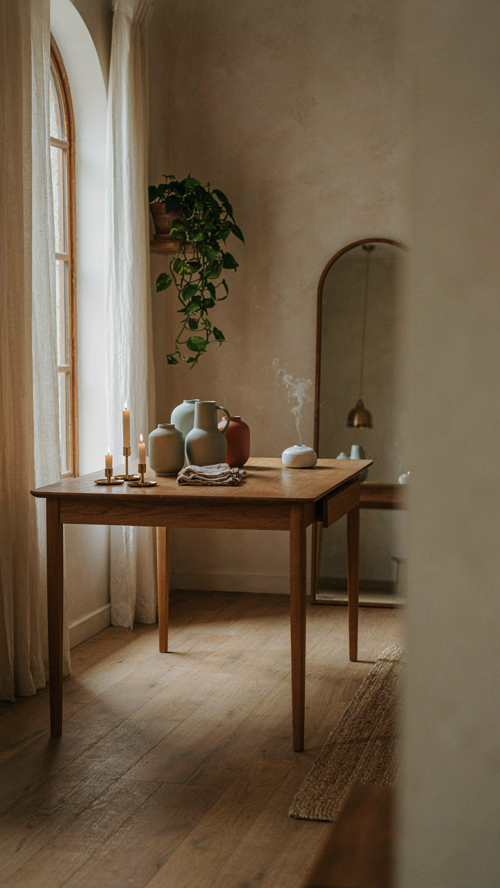 A stylish boutique interior uses lighting and aroma for a sensory experience.