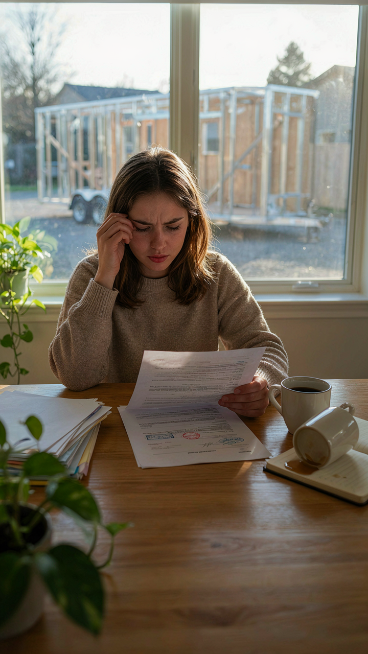 A person looks confused at many legal papers.