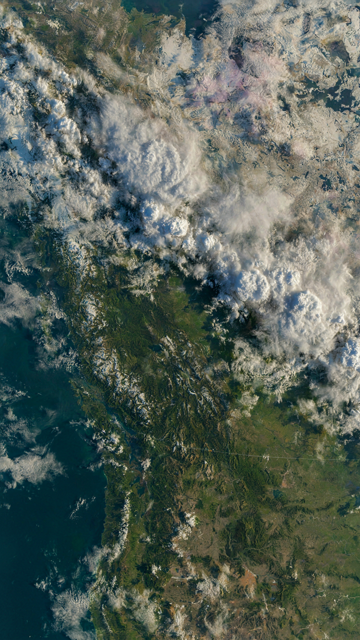 A dynamic weather map shows a cold front moving across a region.