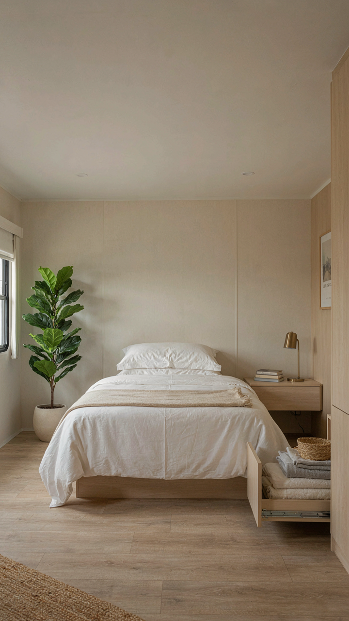 A perfect, minimalist RV interior looks clean and unrealistic.